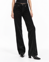 Trousers Charlotte Black Velvet Stripe