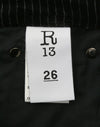 Trousers Charlotte Black Velvet Stripe