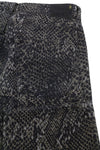 Jeans Boyfriend Brown Snake Jacquard