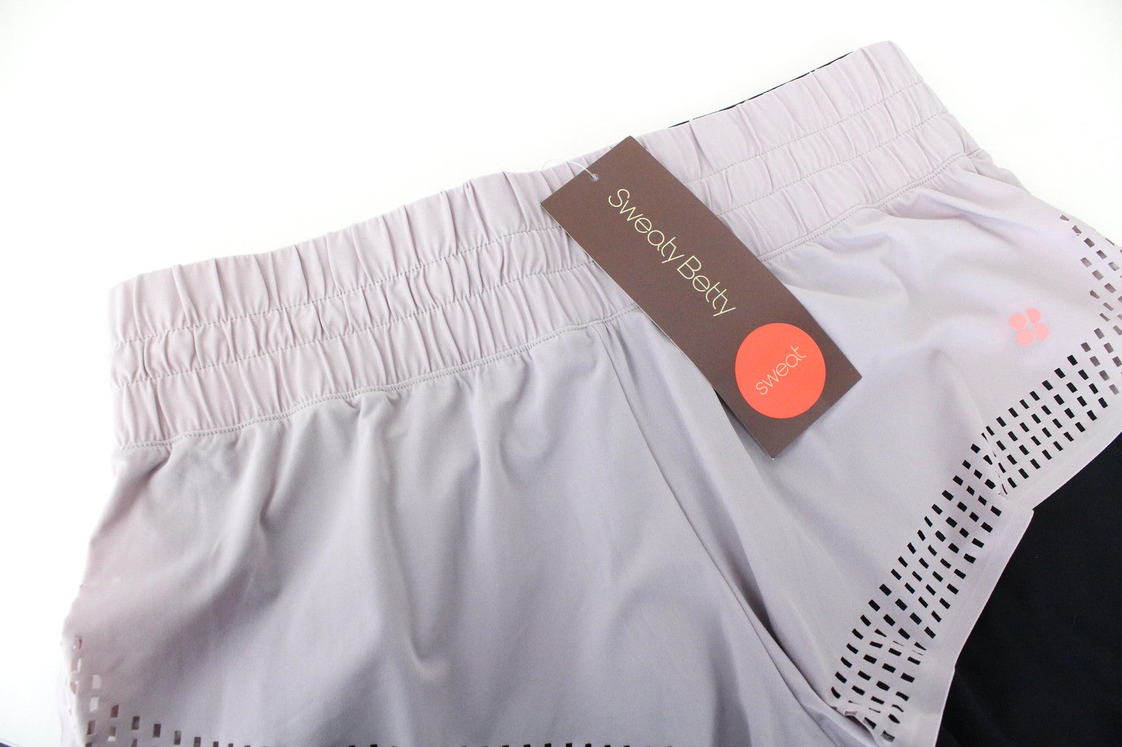 SWEATY BETTY Aerial 2in1 Women's Sport Short S Pink Detachable Workout Dance