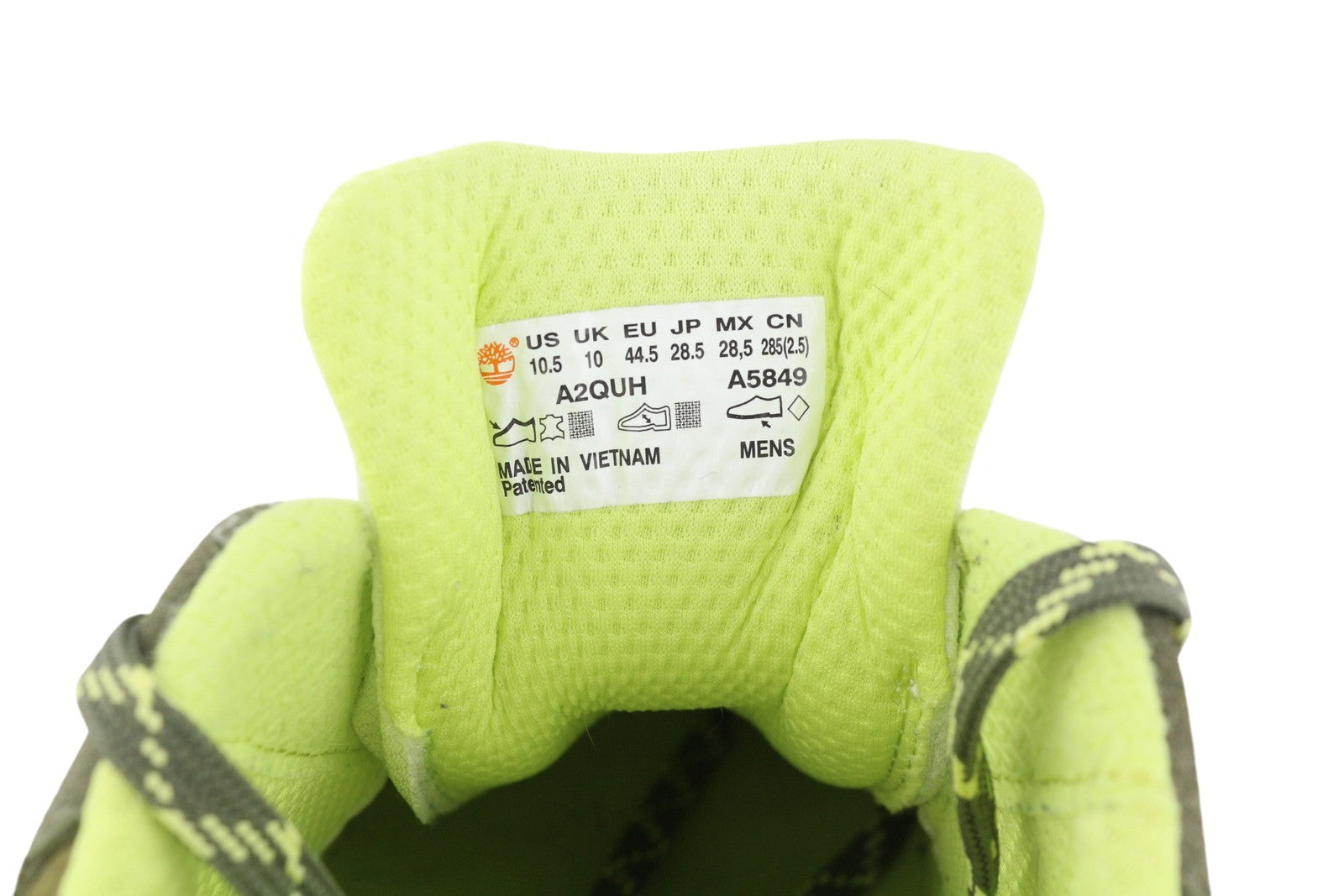 TIMBERLAND A2QUH Men Sneakers EU43.5/44.5 Green Leather Almond Toe Low Top Laced