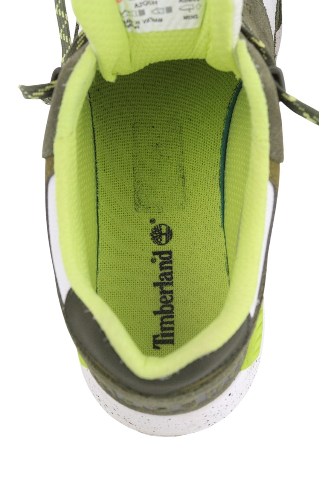 TIMBERLAND A2QUH Men Sneakers EU43.5/44.5 Green Leather Almond Toe Low Top Laced