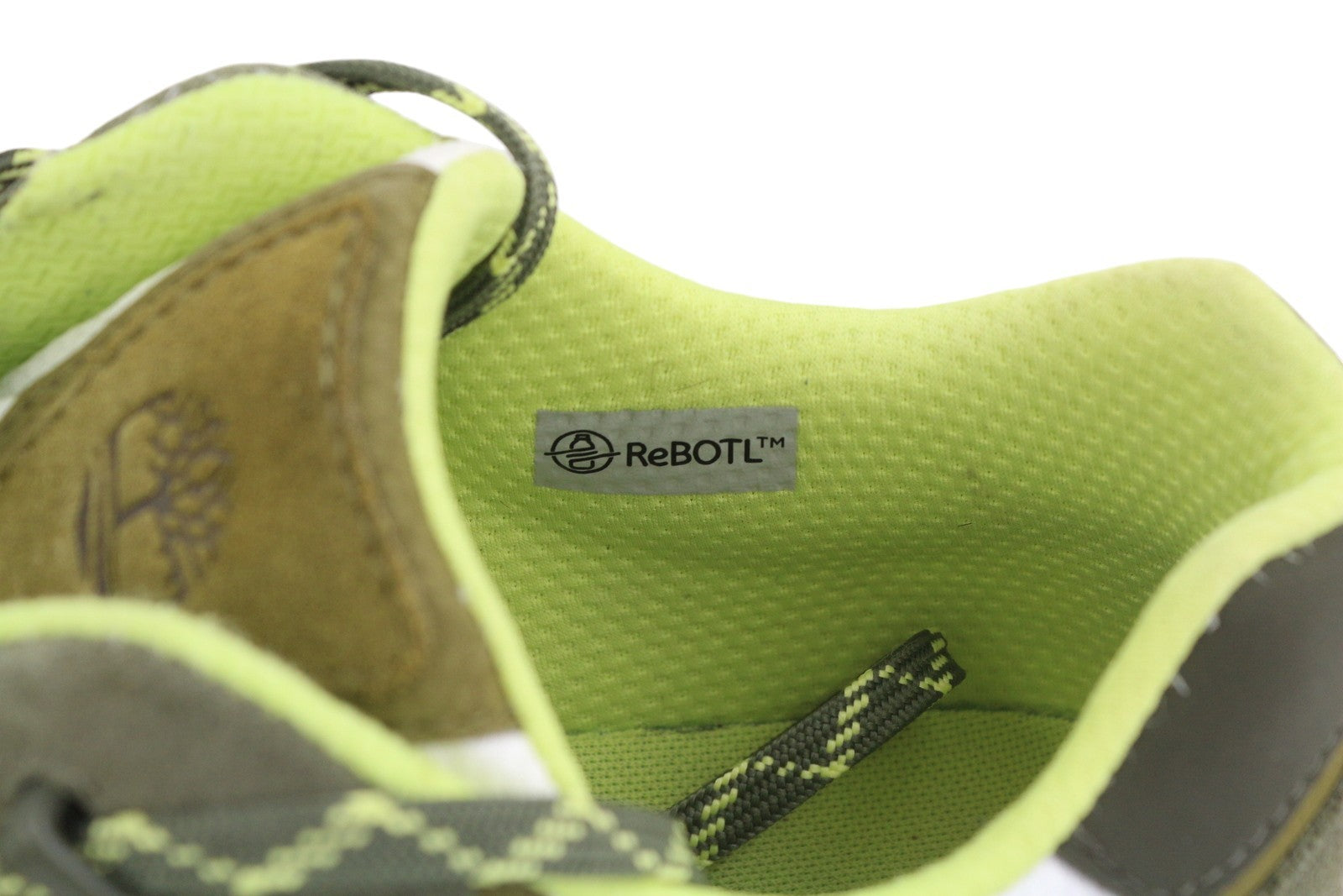 TIMBERLAND A2QUH Men Sneakers EU43.5/44.5 Green Leather Almond Toe Low Top Laced