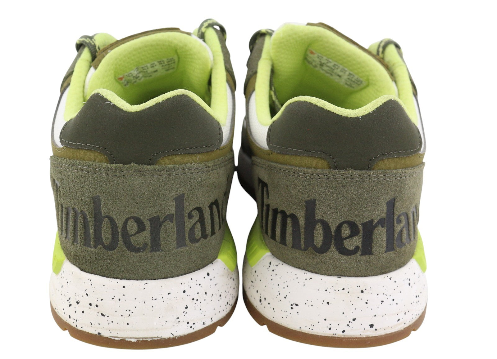 TIMBERLAND A2QUH Men Sneakers EU43.5/44.5 Green Leather Almond Toe Low Top Laced