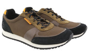 TIMBERLAND A2NMY Men Sneakers EU43 Brown Almond Toe Low Top Ortholite ReBOTL