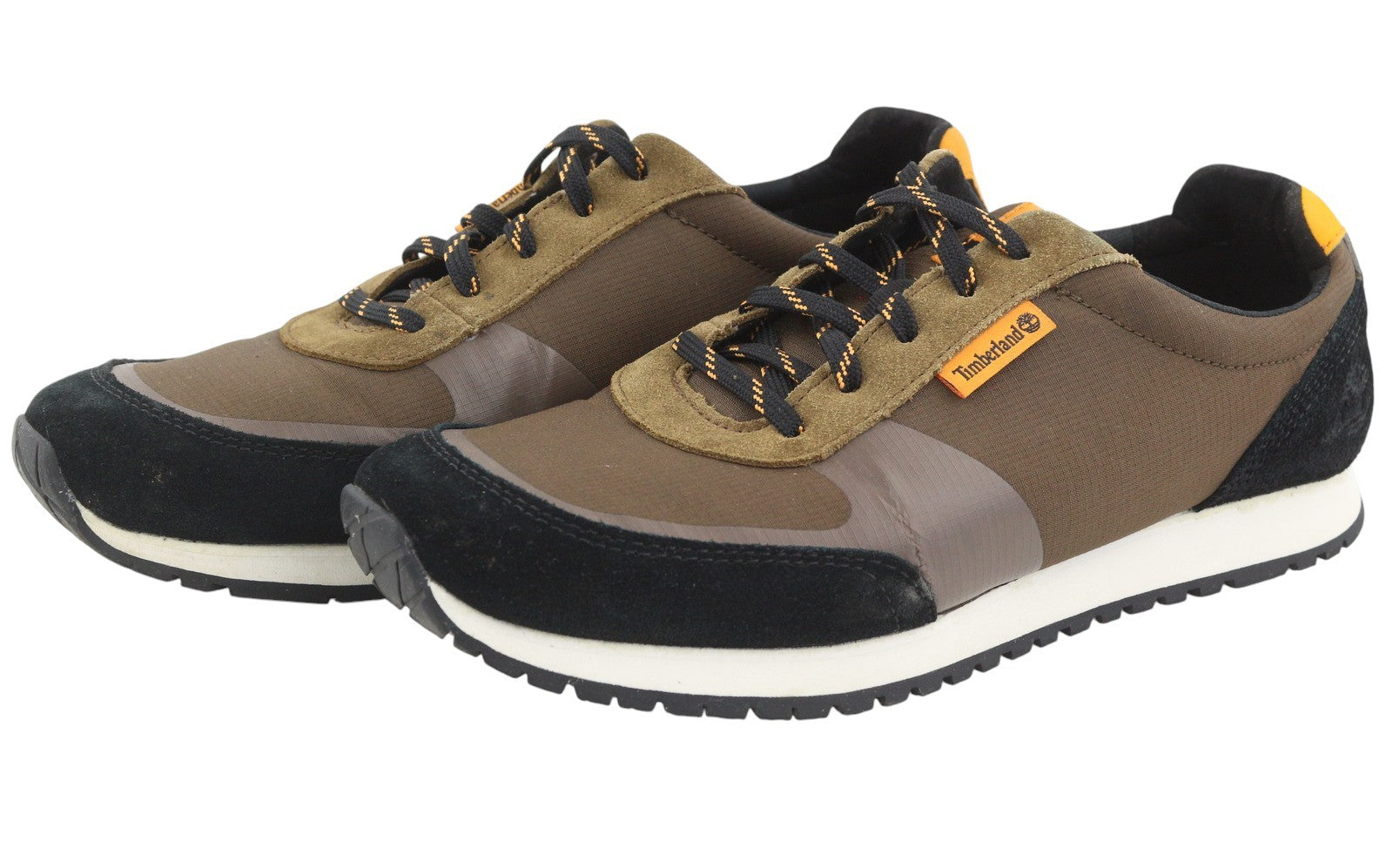 TIMBERLAND A2NMY Men Sneakers EU43 Brown Almond Toe Low Top Ortholite ReBOTL