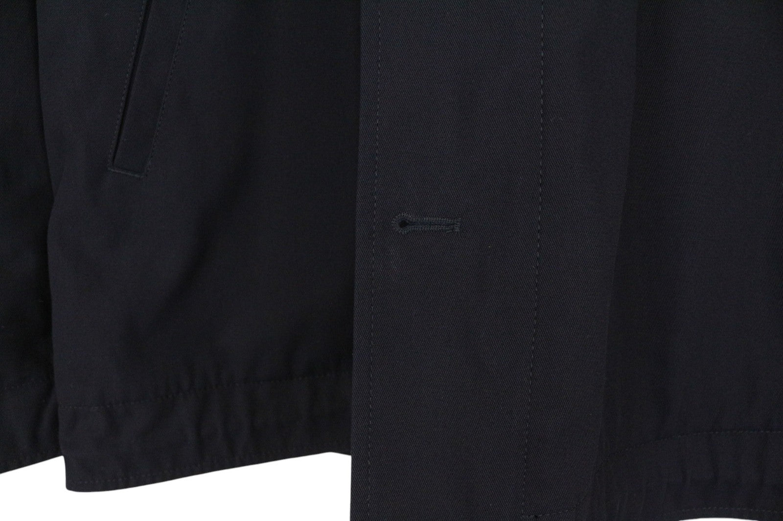 SANDRO Men's Jacket XS Navy Blue Casual Cotton Hooded Single-Breasted Coat