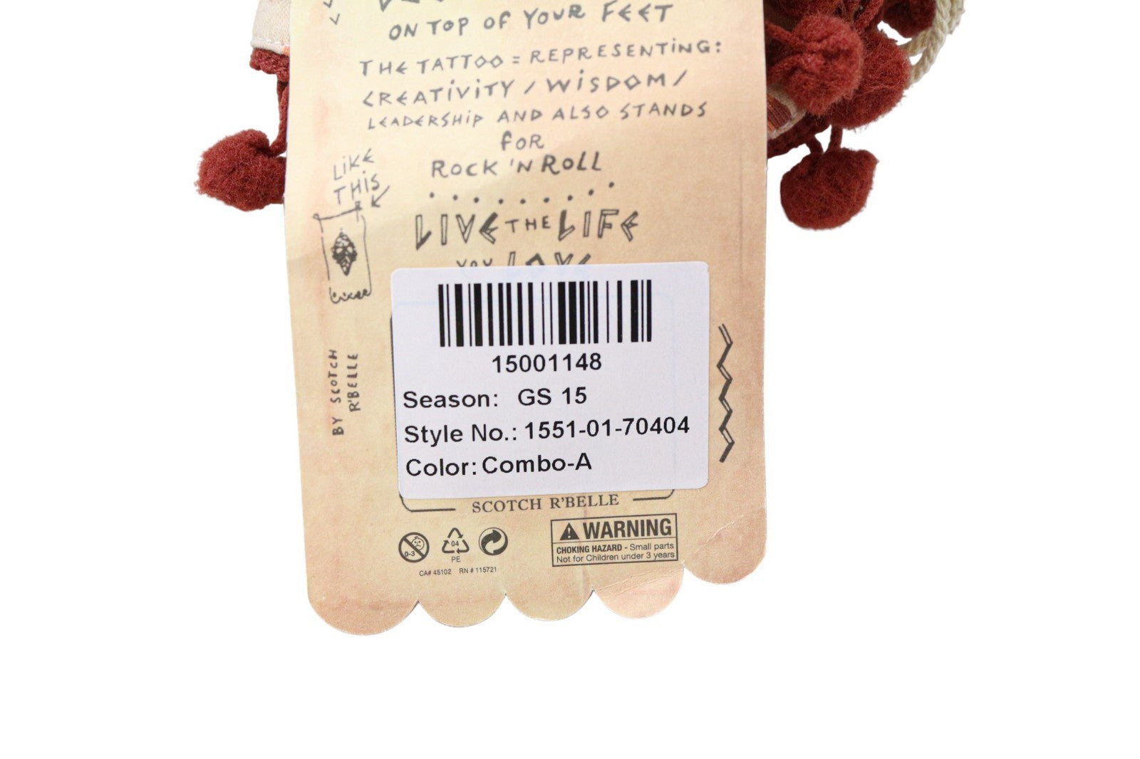 SCOTCH R'BELLE Girls Scarf OS Orange Casual Lightweight Patterned Accessory