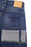 Jeans Cuffed Boy Straight Dalston Selvedge Blue Stretch