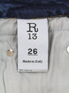 Jeans Cuffed Boy Straight Dalston Selvedge Blue Stretch