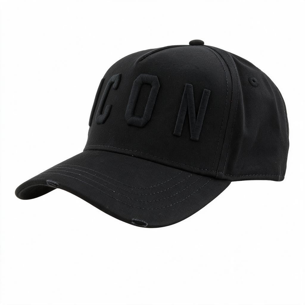 Black Cotton Cap