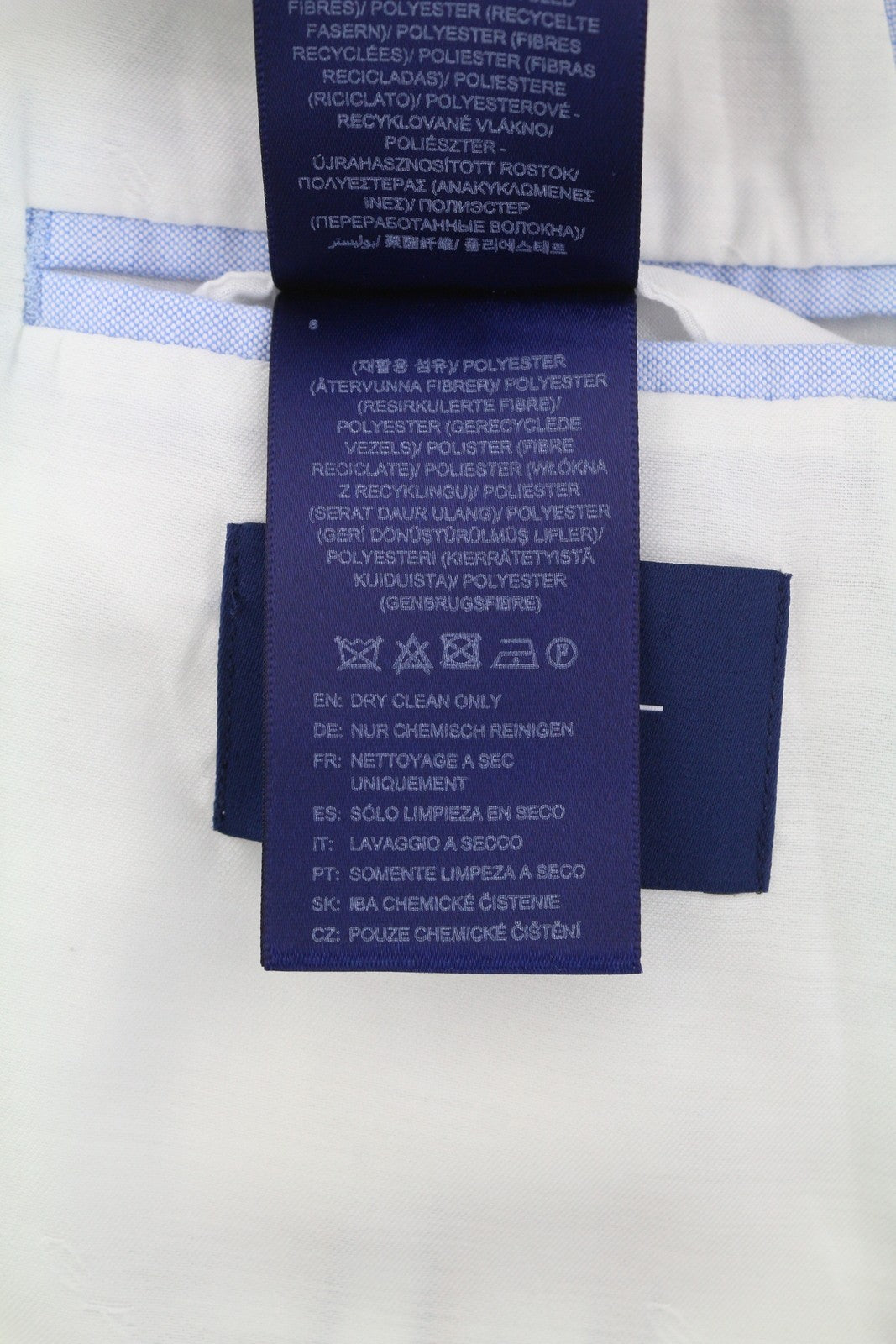 GANT Women Blazer EU36 Off-White Pinstriped Linen Blend Notch Lapel Button-Up