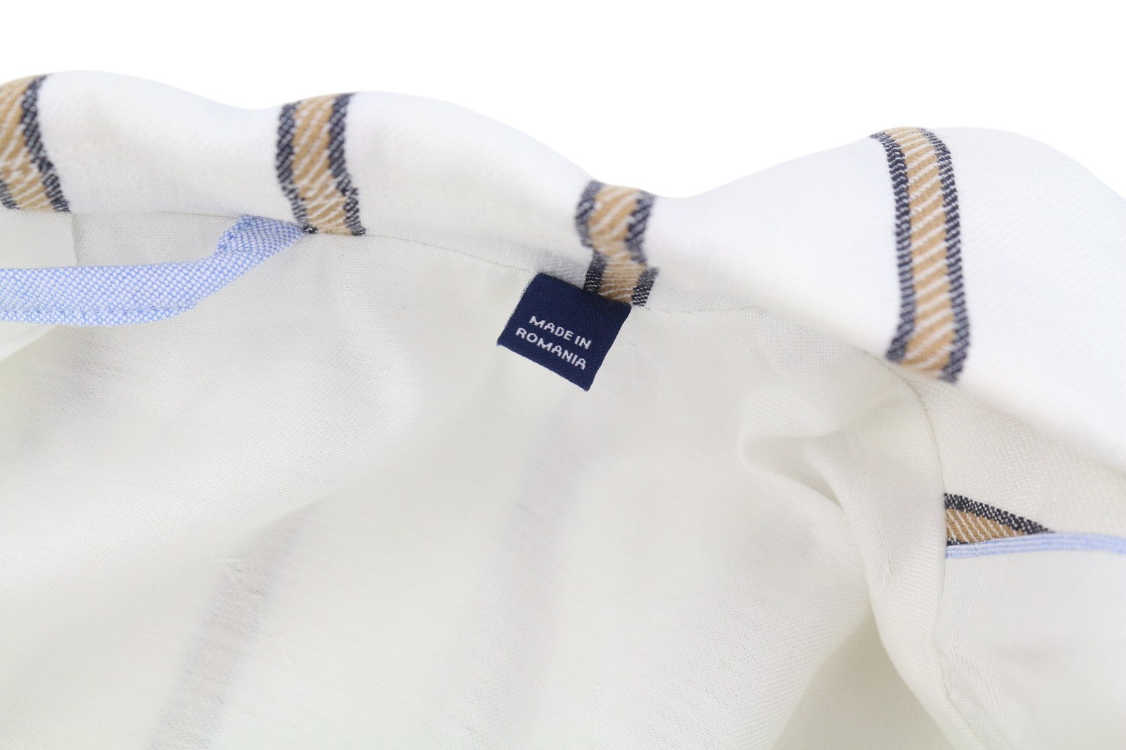 GANT Women Blazer EU36 Off-White Pinstriped Linen Blend Notch Lapel Button-Up