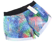 SWEATY BETTY Triple Jump Women's Shorts L Blue Printed Lightweight Summer Wear