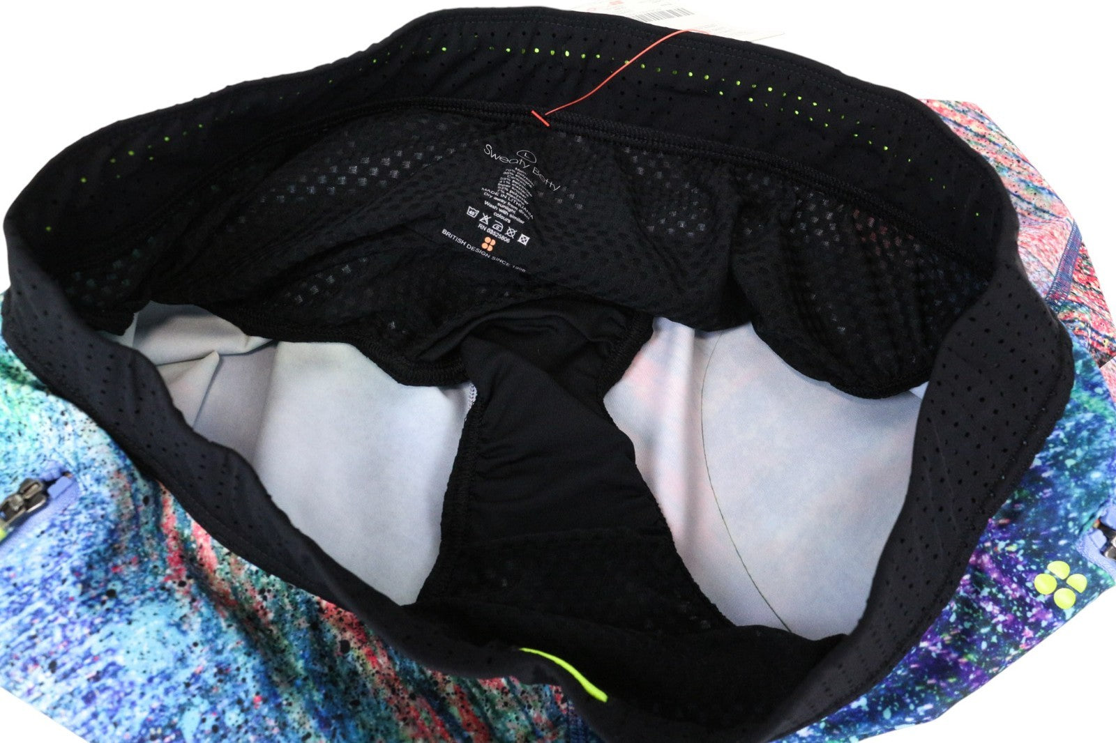 SWEATY BETTY Triple Jump Women's Shorts L Blue Printed Lightweight Summer Wear