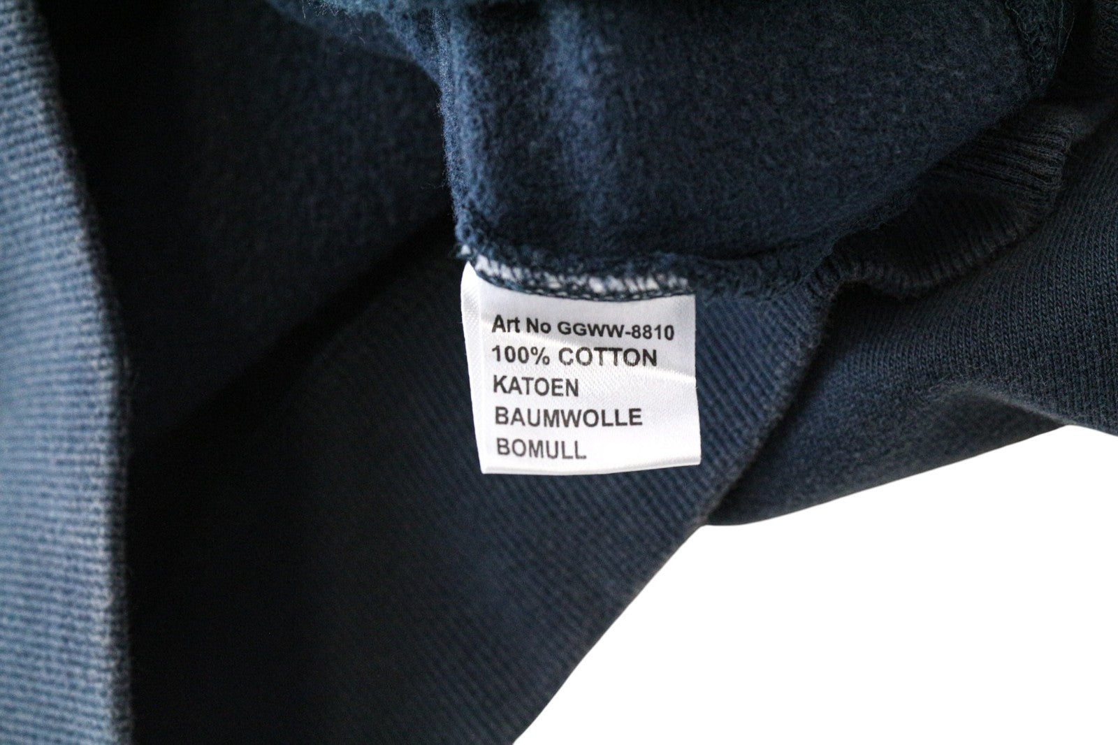 GOOD GENES Women's Sweatshirt S Blue Logo Pullover Pure Cotton Long Sleeve