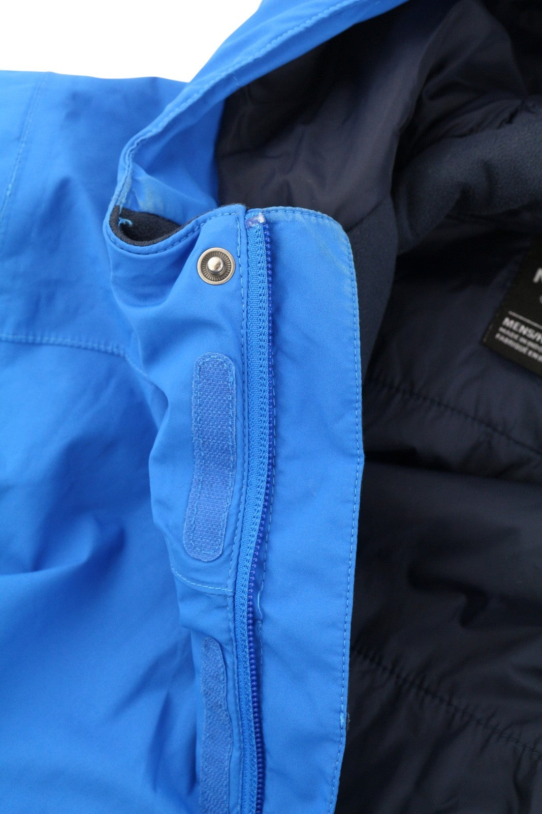 THE NOTH FACE Men Jacket M Blue Skiing Insulated Hooded Snow Skirt Dry Vent