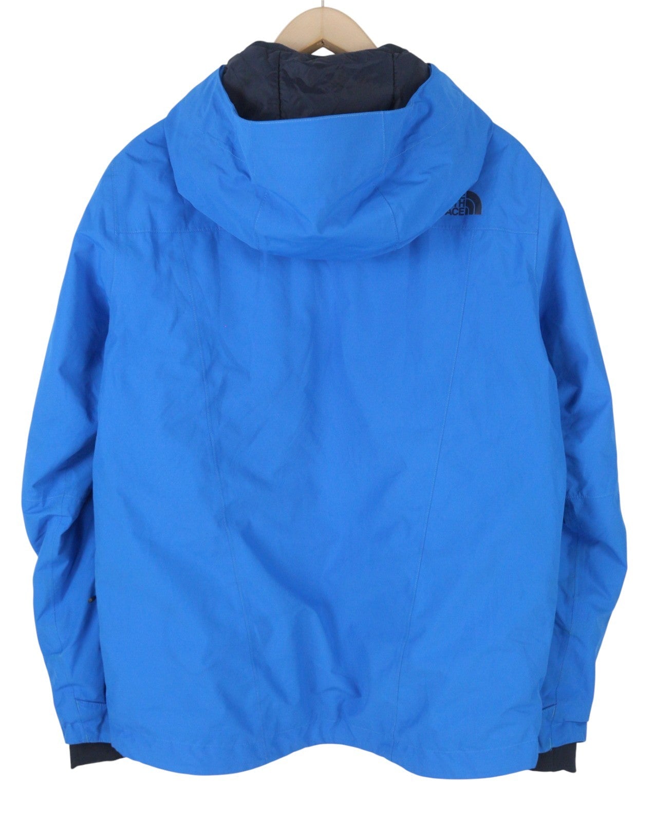 THE NOTH FACE Men Jacket M Blue Skiing Insulated Hooded Snow Skirt Dry Vent