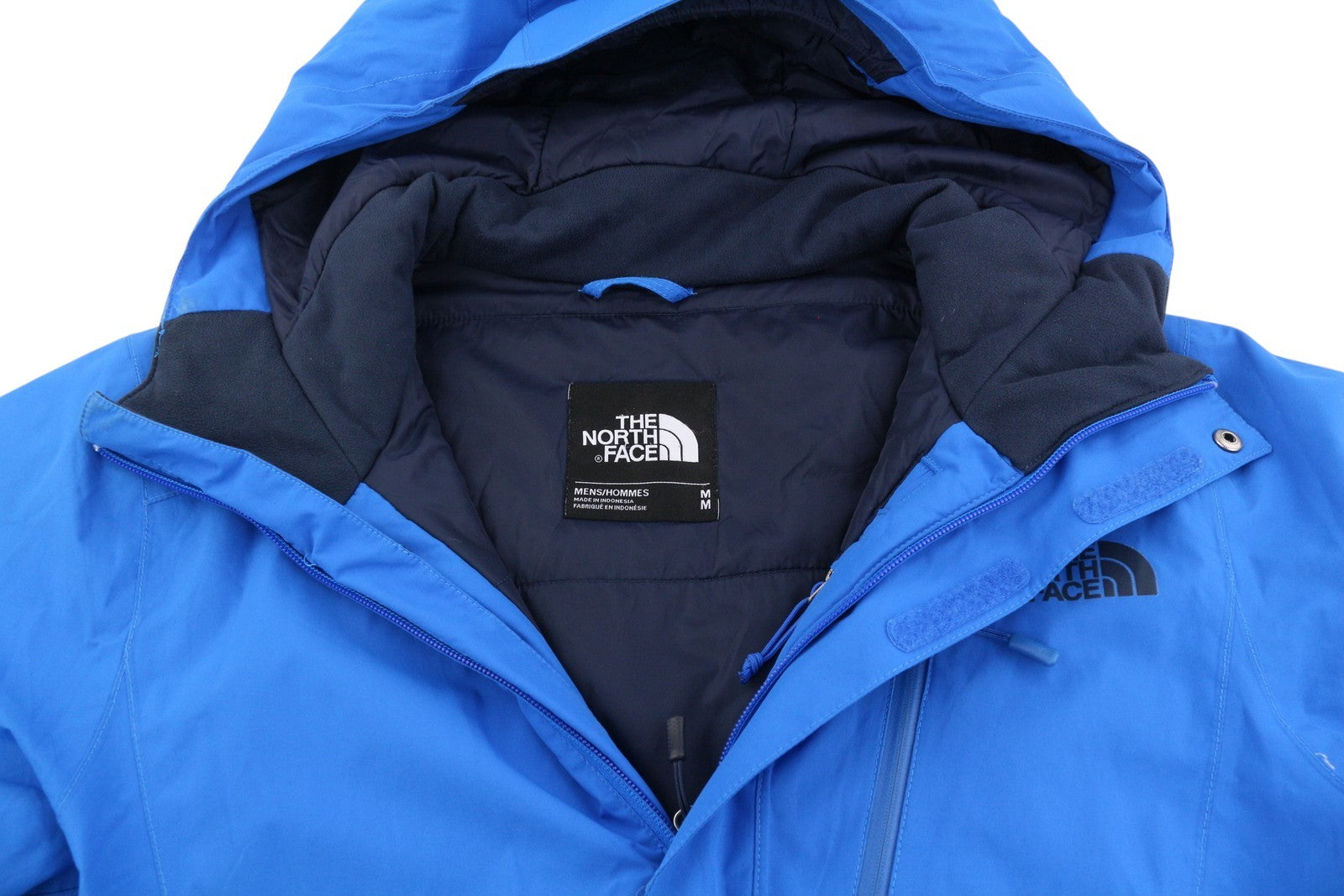 THE NOTH FACE Men Jacket M Blue Skiing Insulated Hooded Snow Skirt Dry Vent