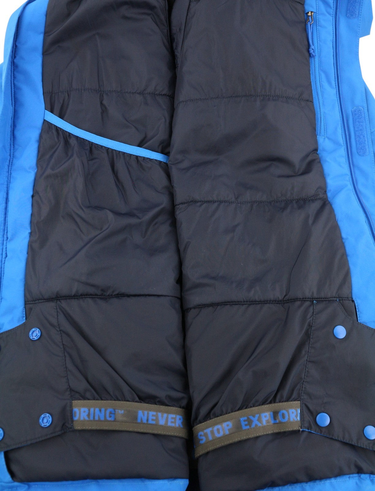 THE NOTH FACE Men Jacket M Blue Skiing Insulated Hooded Snow Skirt Dry Vent