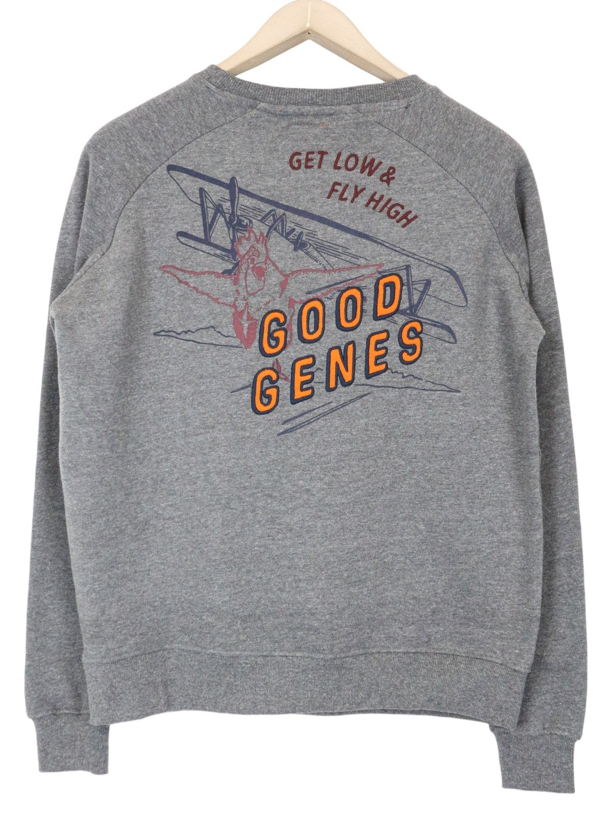 GOOD GENES Women's Sweatshirt XS Grey Blend Pullover Casual Long Sleeve Top
