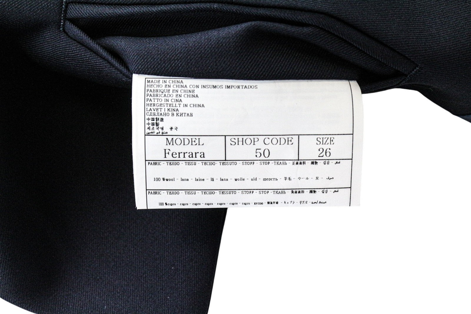 SUITSUPPLY Ferrara Men's Waistcoat UK42S Navy Wool Single-Breasted Classic