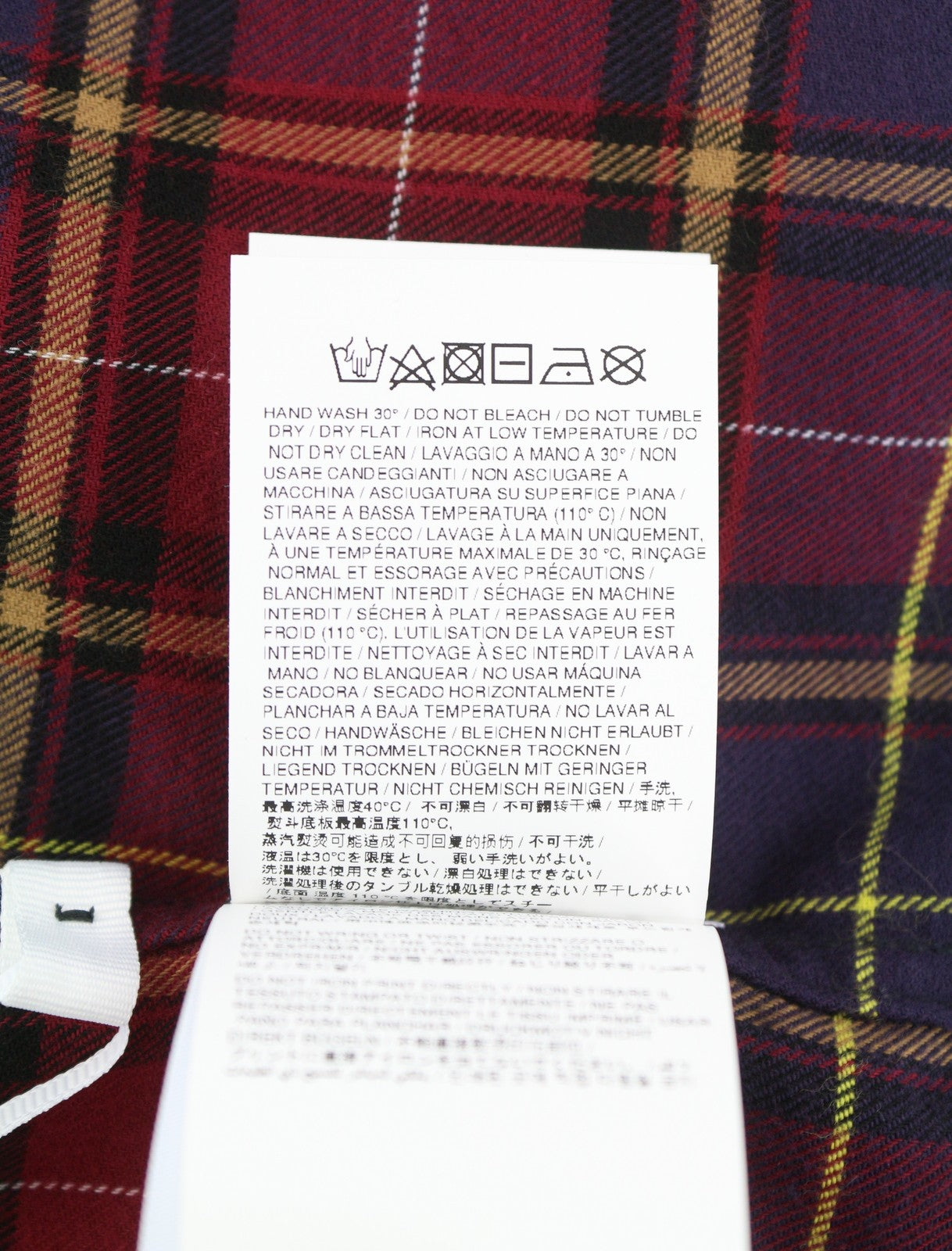 OFF-WHITE VIRGIL ABLOH Spray Book Check Flan Red Men Shirt 50 Flannel F25 RRP796