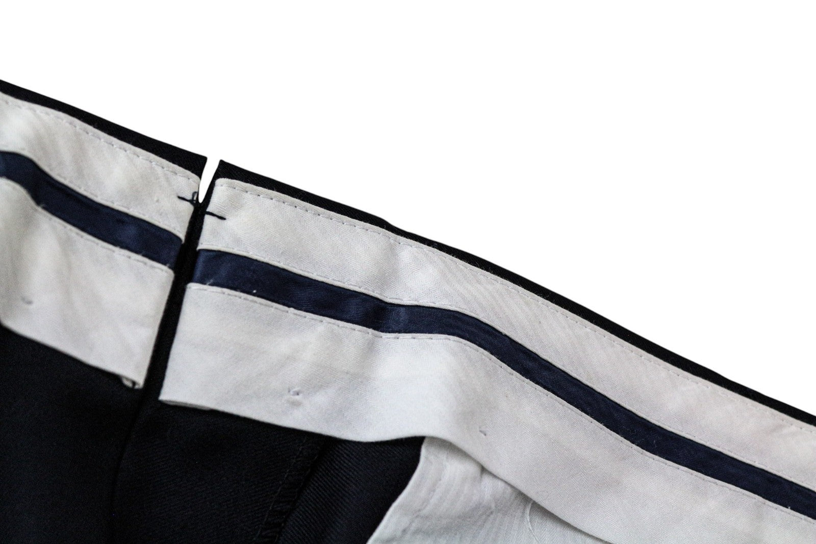 SUITSUPPLY Ferrara Men's Suit UK46R Navy Blue Wool 2 Piece Trousers Waistcoat