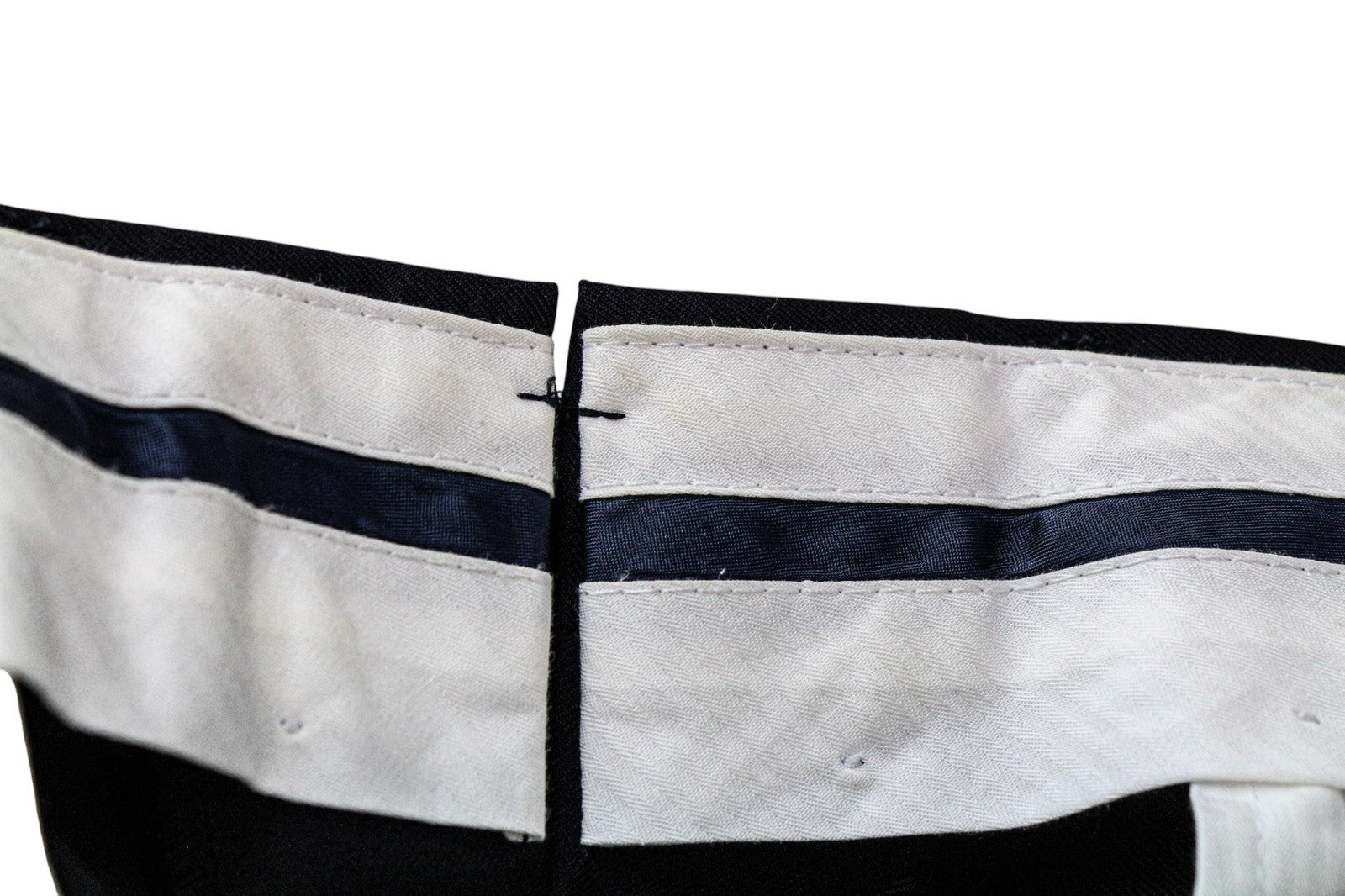 SUITSUPPLY Ferrara Men's Suit UK46R Navy Blue Wool 2 Piece Trousers Waistcoat