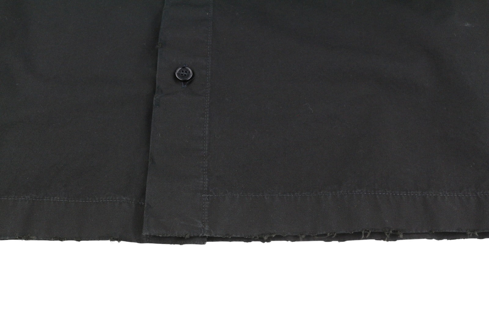 OFF-WHITE VIRGIL ABLOH Emblem Popl Slim Bowling Men Shirt 46 Black F25 RRP845