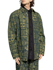 OFF-WHITE c/o VIRGIL ABLOH Multi Logo Jaqo Denim Men Shirt L Thick FW25 RRP899