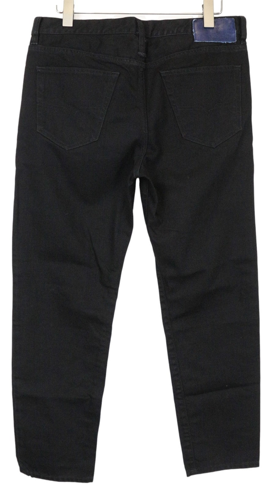 DIESEL Mharky 0093F Men's Jeans W34 Black Slim Fit Plain Denim 5 Pocket Style