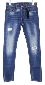 DIESEL Tepphar 084TX Men's Jeans W28/L32 Blue Stretch Cotton Slim Carrot Fit