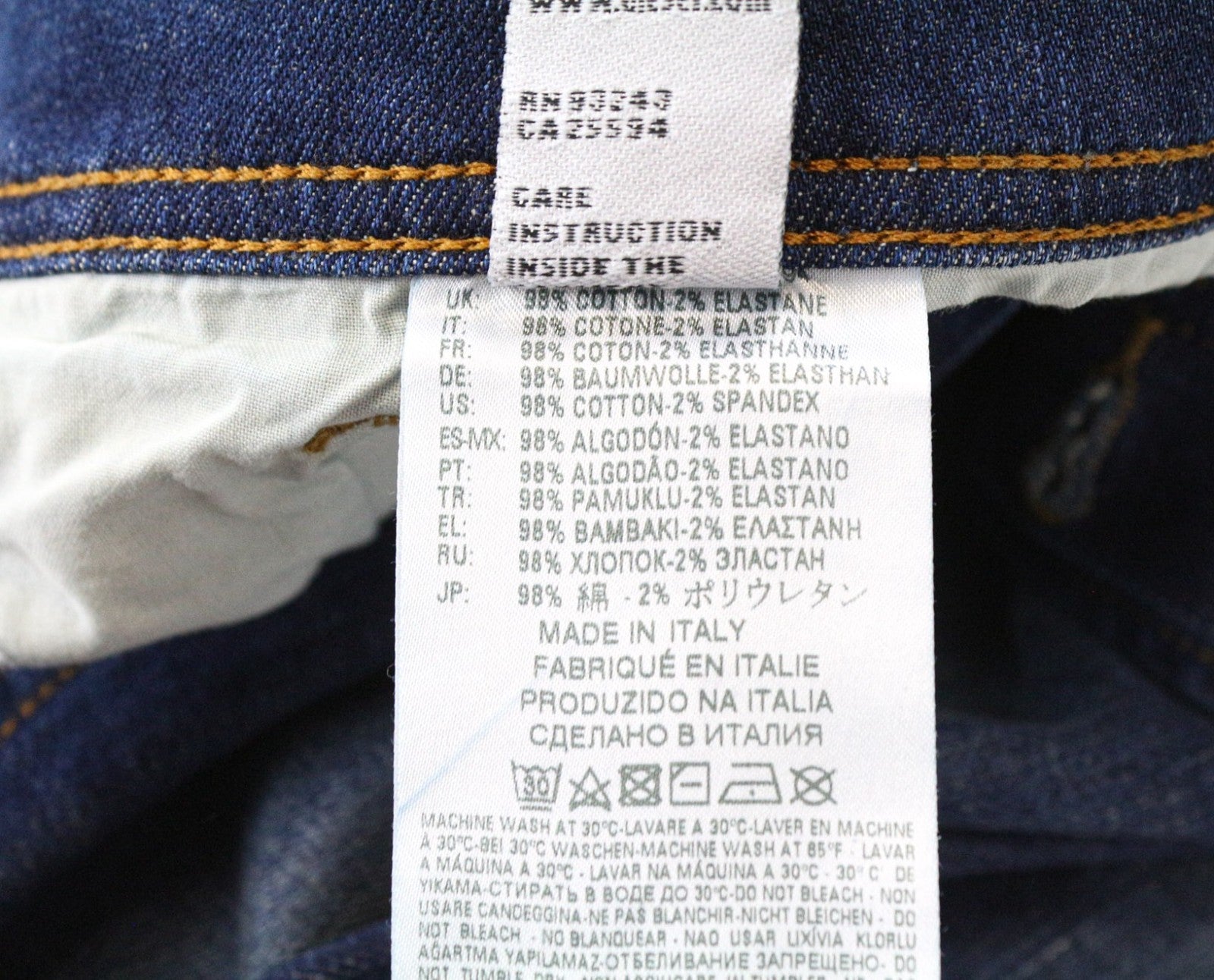 DIESEL Tepphar 084TX Men's Jeans W28/L32 Blue Stretch Cotton Slim Carrot Fit