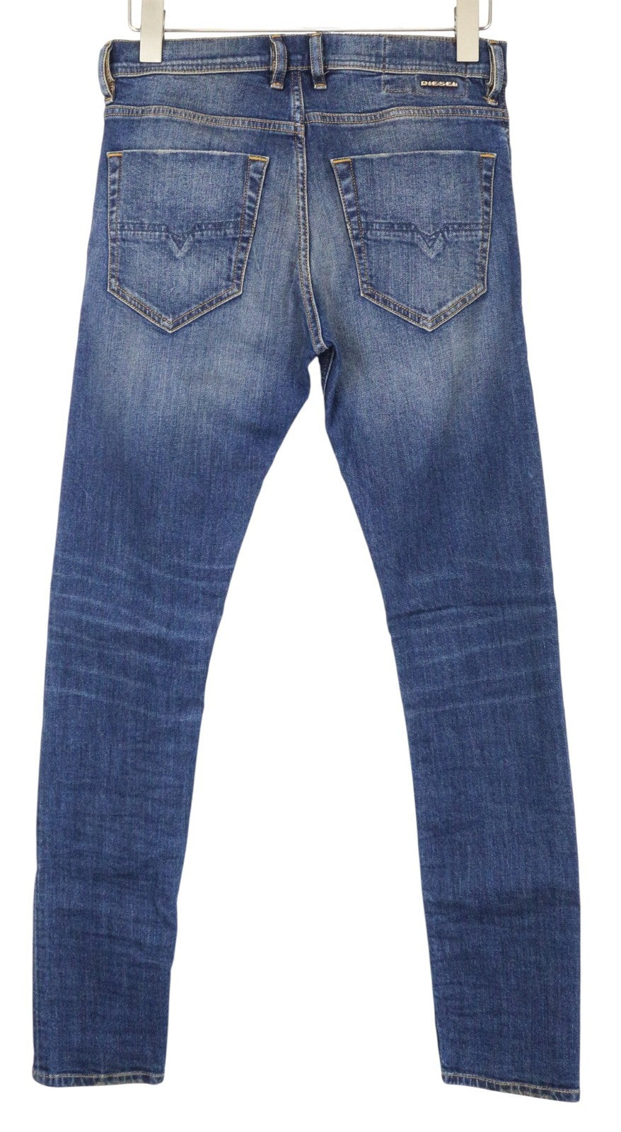 DIESEL Tepphar 087AW Men's Jeans W28/L32 Blue Cotton Slim Carrot Wash Stretch