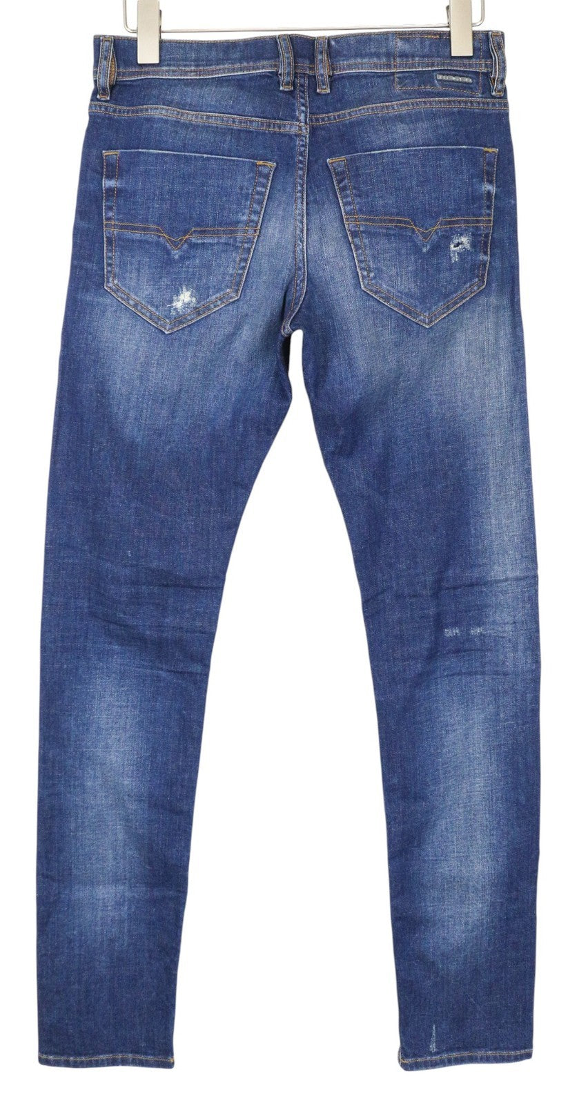 DIESEL Tepphar 084TX Men's Jeans W28/L32 Ripped Carrot Slim Fit Blue Stretch