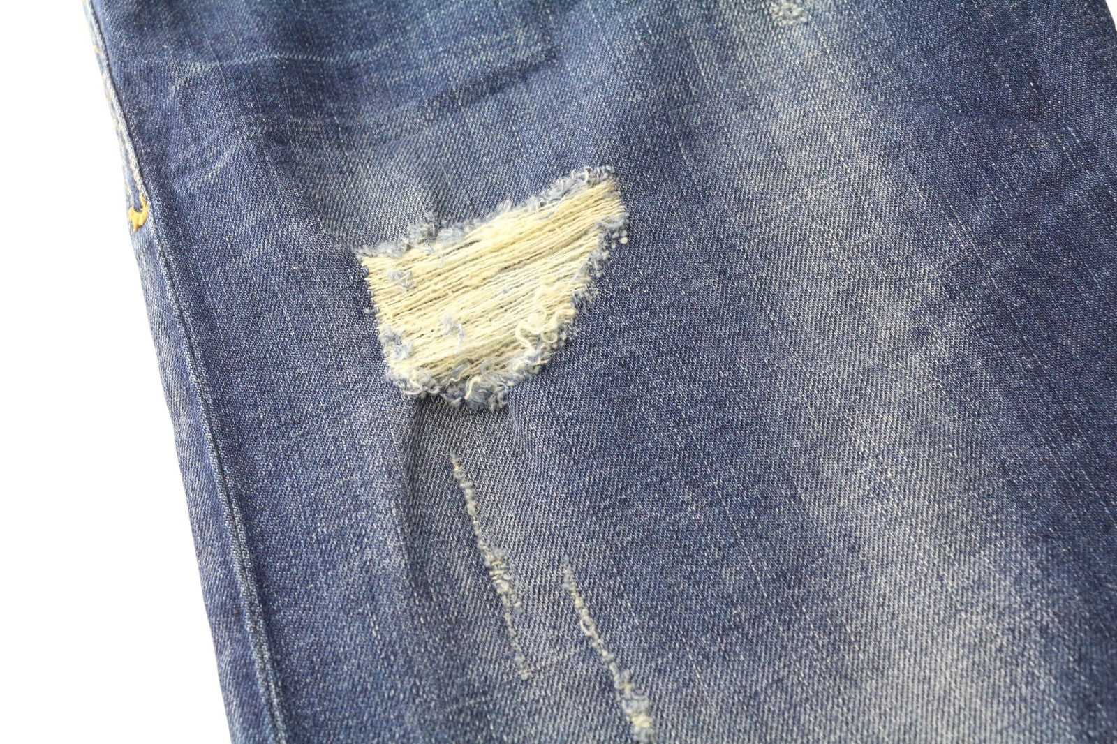 DIESEL Tepphar 084TX Men's Jeans W28/L32 Ripped Carrot Slim Fit Blue Stretch