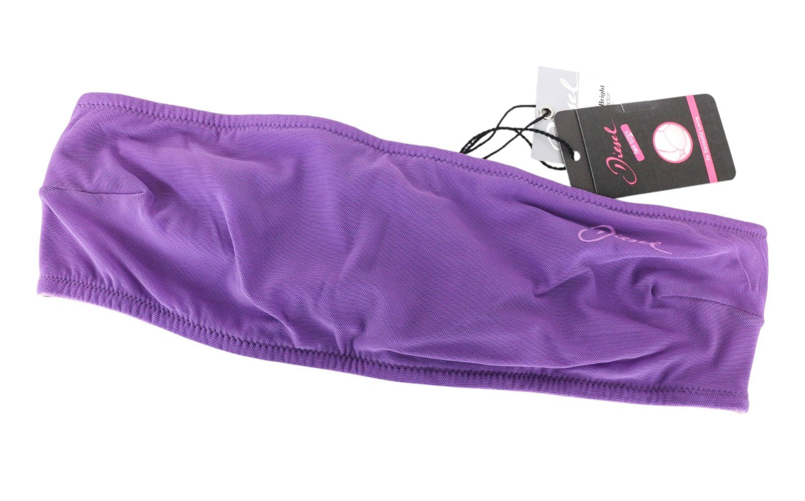 MAISON SCOTCH Women's Bra 75B Purple Logo Bandeau Stretch Lined UK34B Size