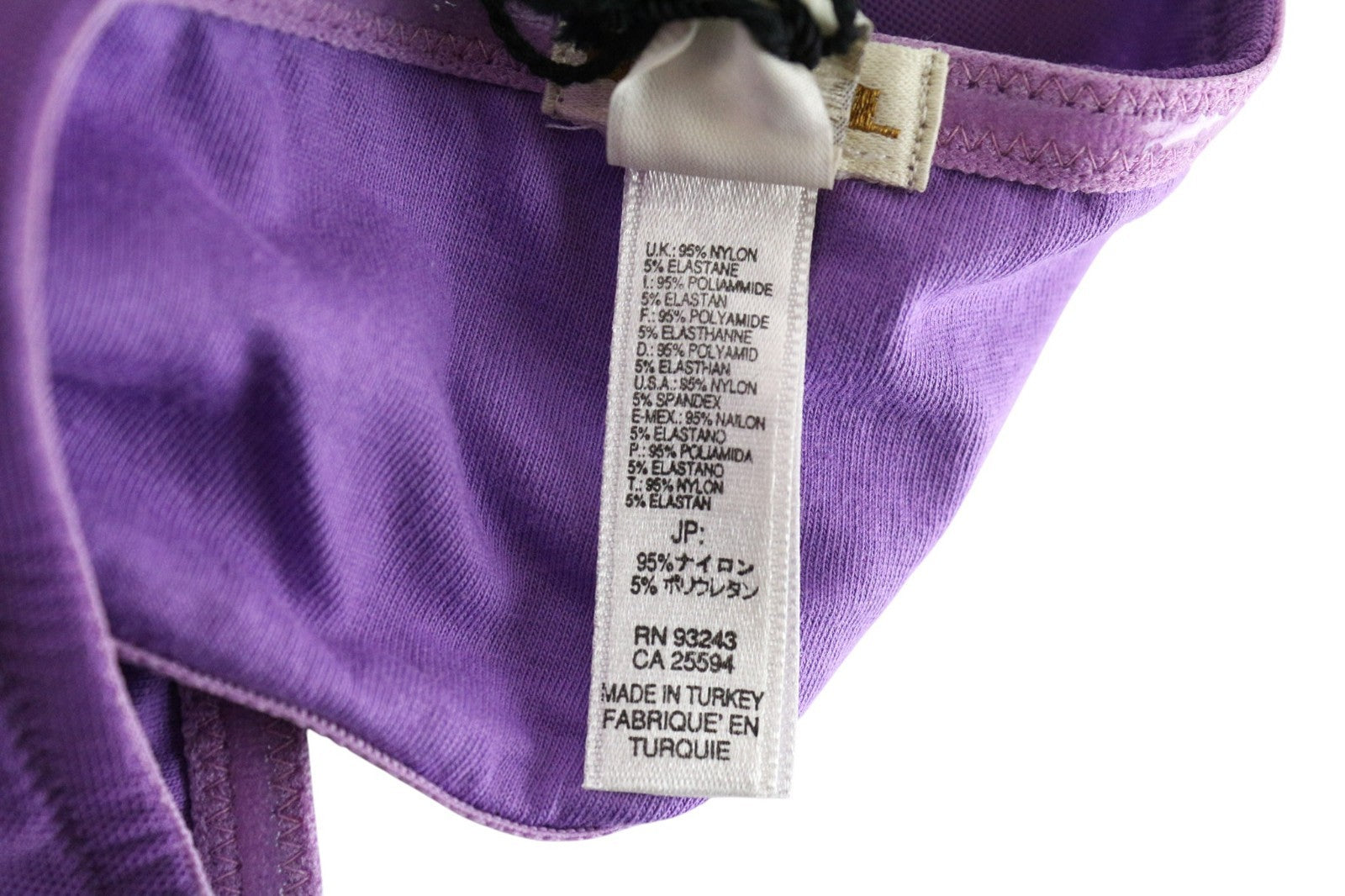 MAISON SCOTCH Women's Bra 75B Purple Logo Bandeau Stretch Lined UK34B Size