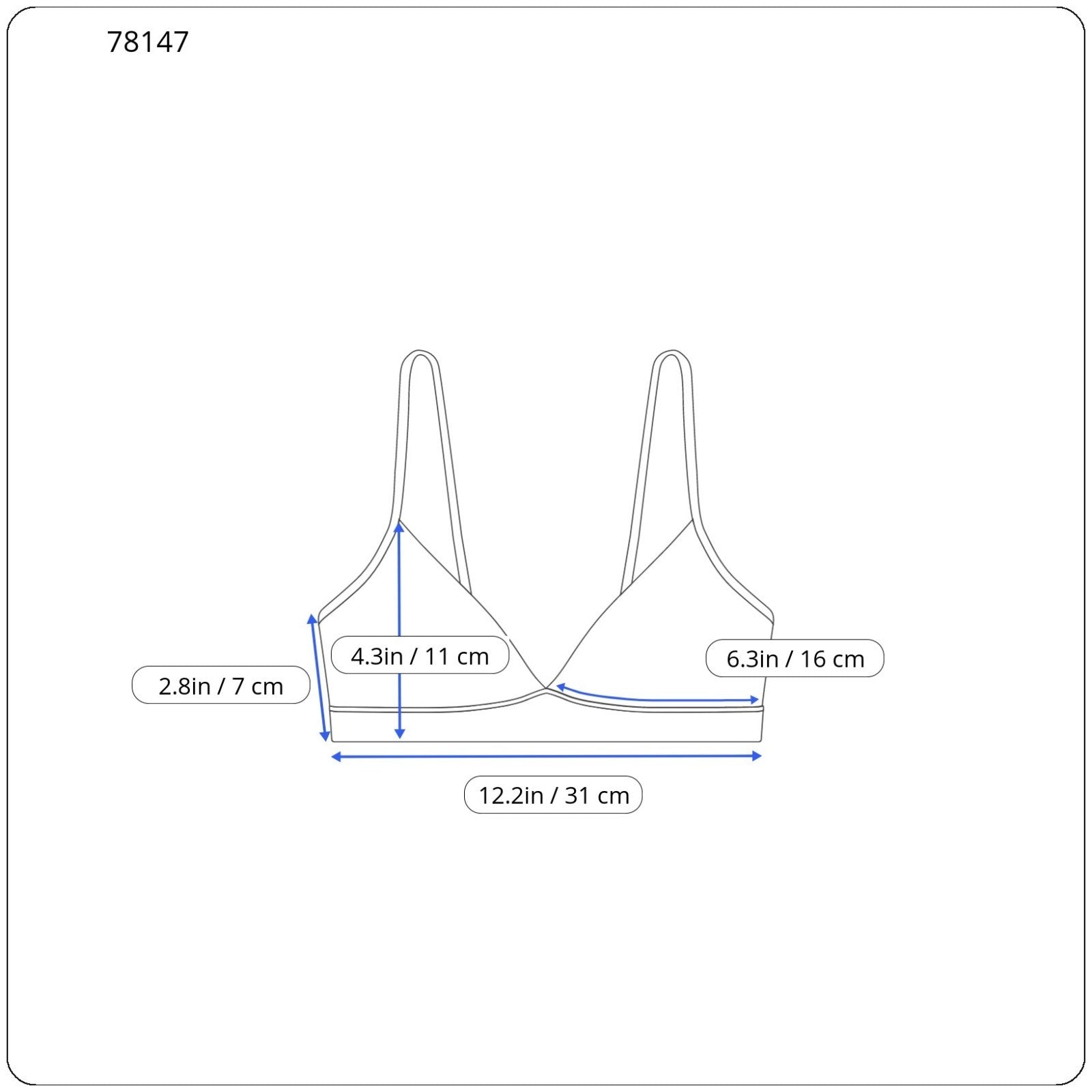 MAISON SCOTCH Women's Bikini Top ~XS/S Pink Pattern Bandeau Swimwear Tie Strap