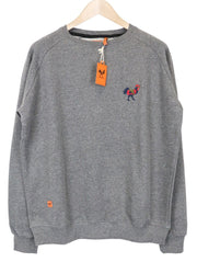 GOOD GENES Men's Sweatshirt L Grey Blend Pullover Logo Long Sleeve Casual Top