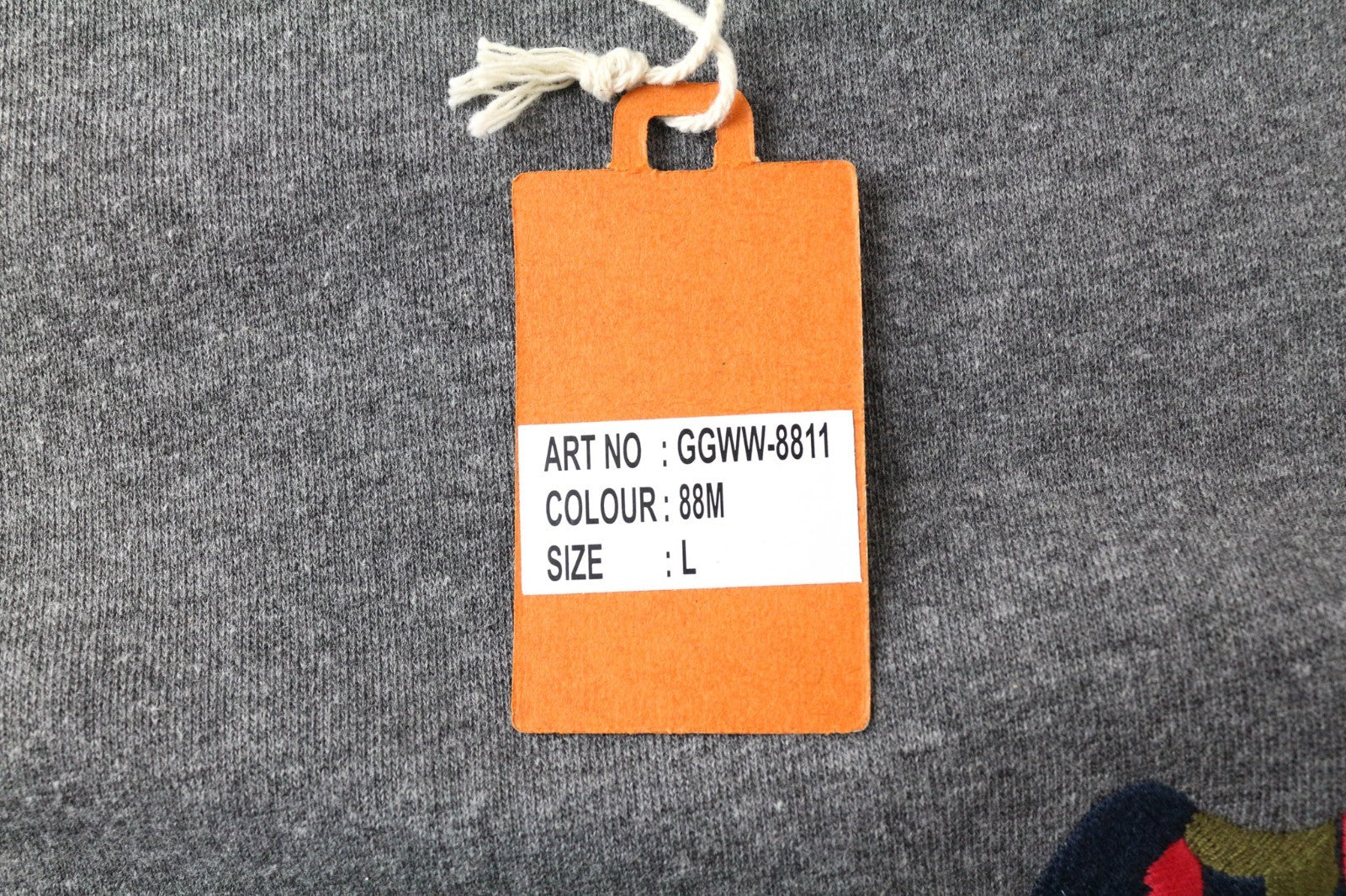 GOOD GENES Men's Sweatshirt L Grey Blend Pullover Logo Long Sleeve Casual Top