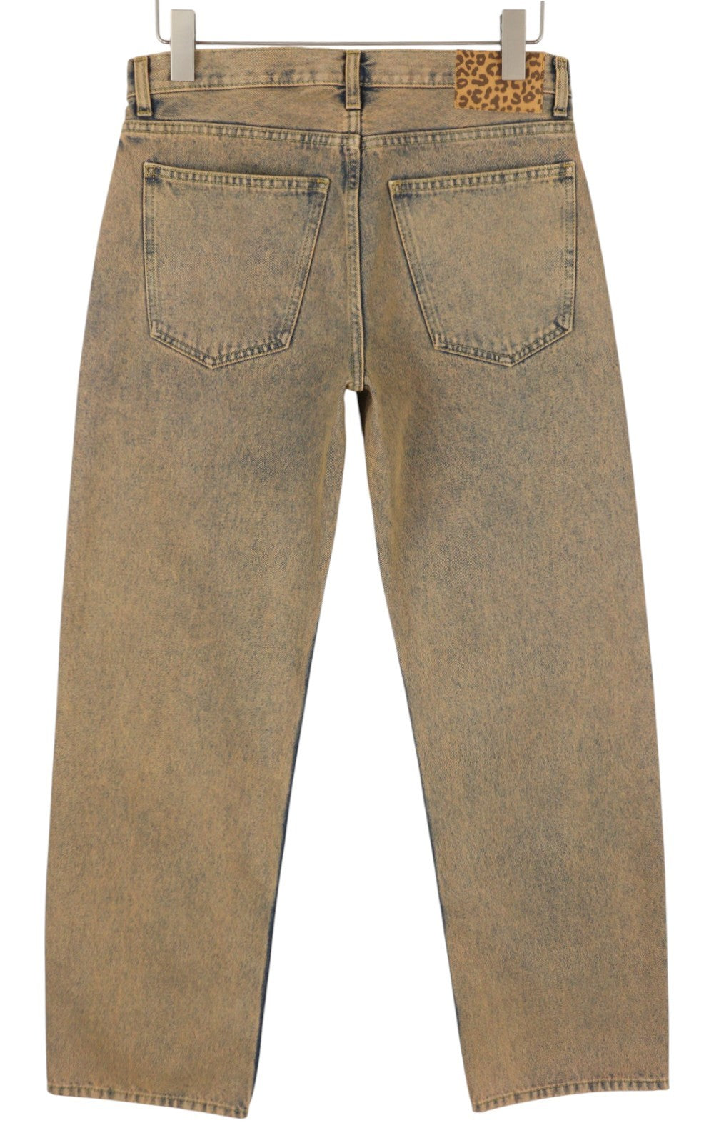 ALANUI Desert Rose Regular Women Jeans W27 Zip Fly Overdyed Apricot Denim RRP550