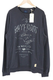 SCOTCH & SODA Ams Couture Men's Sweatshirt 2XL Navy Logo Long Sleeve Cotton