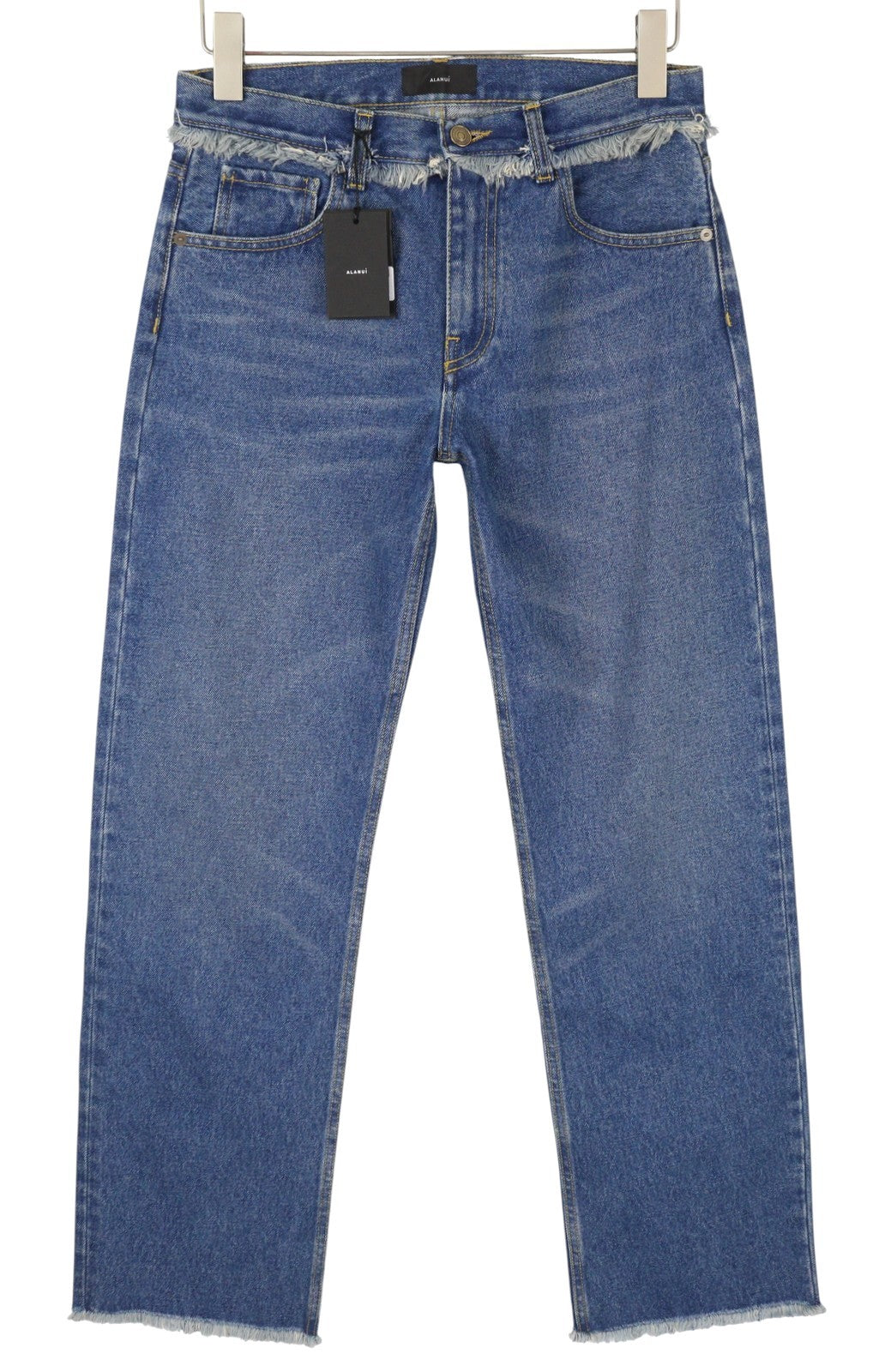 ALANUI Pacific Roads Regular Women Jeans W26 Zip Fly Distressed Faded Denim