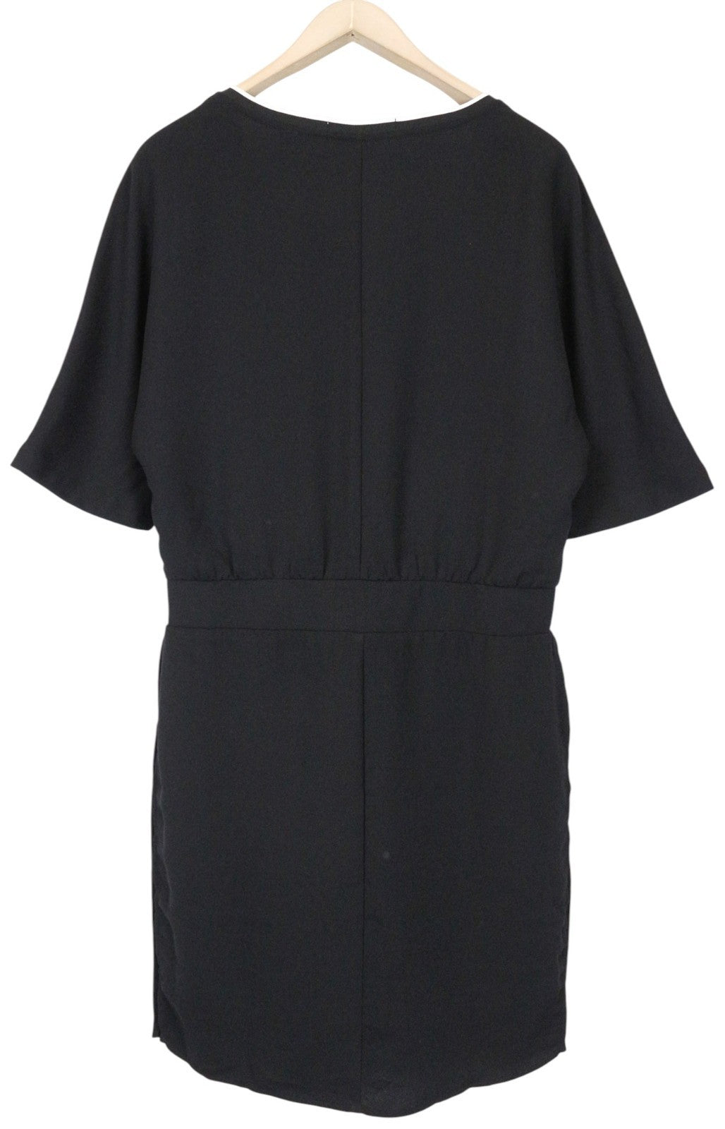 MAISON SCOTCH Women's Dress M Black V-Neck Short Sleeve Casual Lined Short