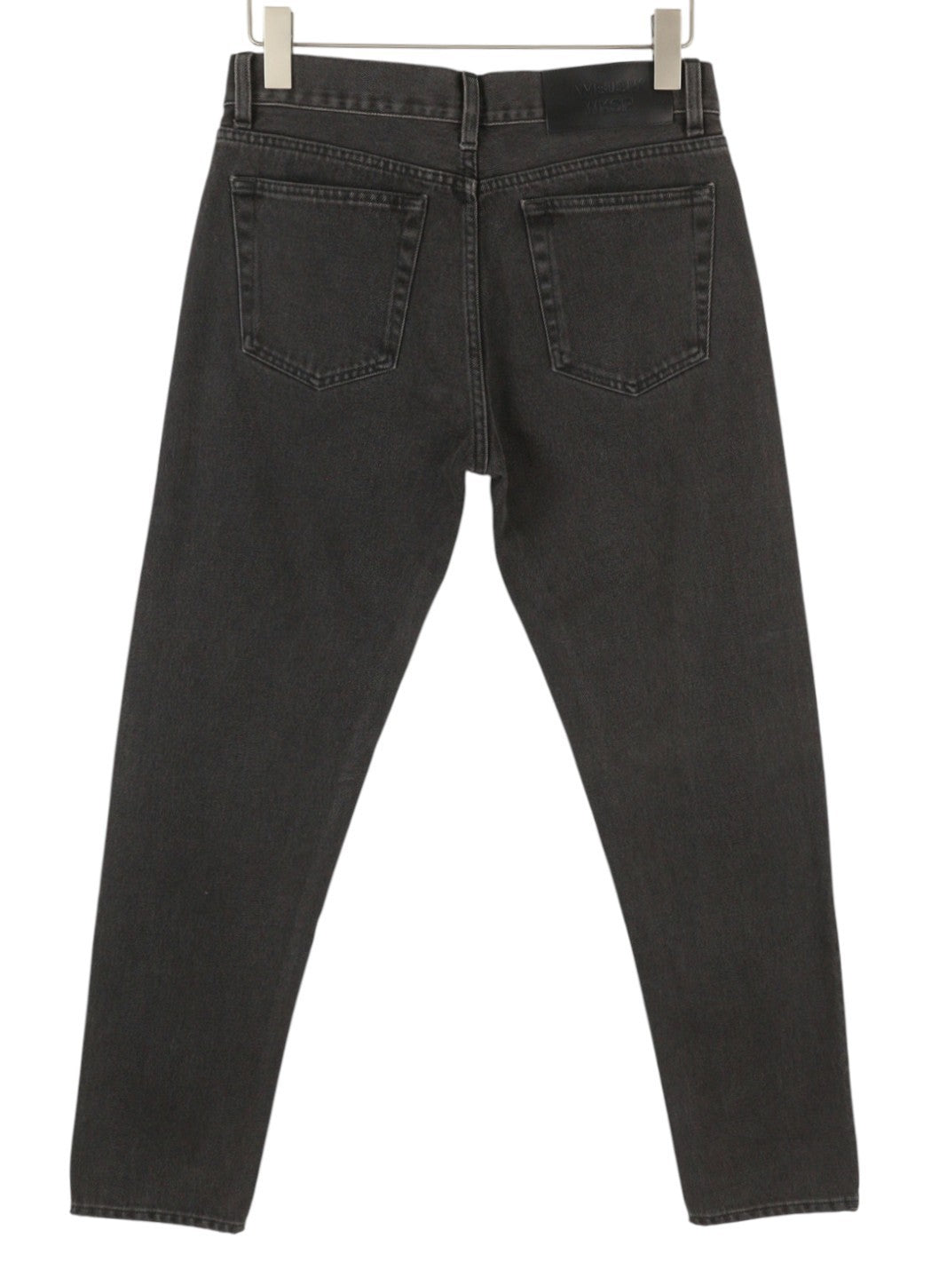 AMBUSH Wksp Slim Fit Denim Men Jeans W31 Button Fly Black 5-Pockets Design Logo