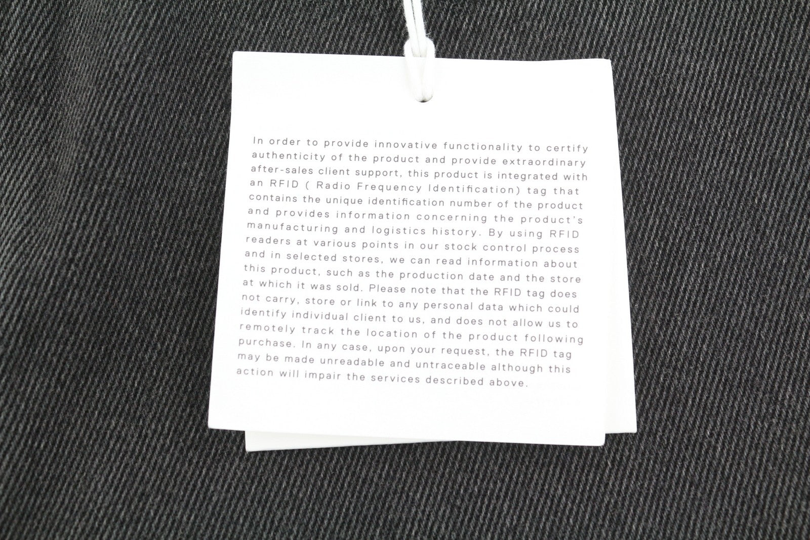 AMBUSH Men Jeans W31 Denim Black Relaxed Fit Button Fly 5-Pockets Design Logo