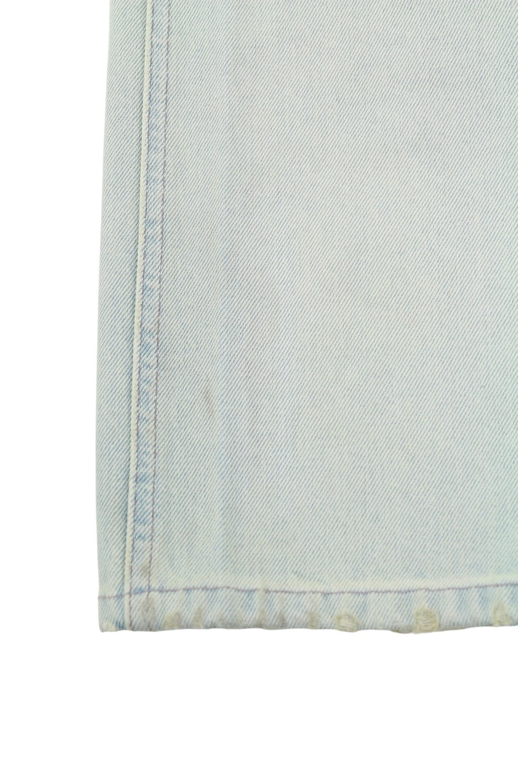 AMBUSH Slim Denim Cargo Men Jeans W32 Light Blue Faded Distress Regular RRP920