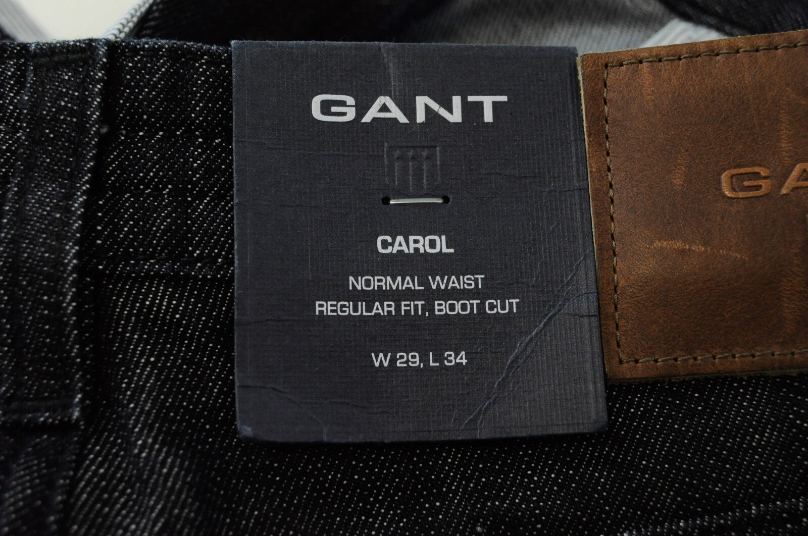 GANT Carol Women Jeans W29/L34 Blue Regular Bootcut Garment-Dyed Stretch